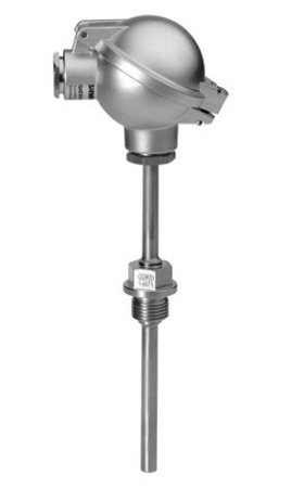 QAE3075.010: Датчик температуры погружной, 100 мм, 4...20 мА, 0...200 C, IP65